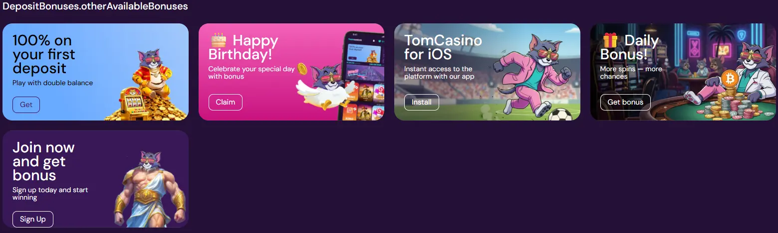 tomcasino bonus